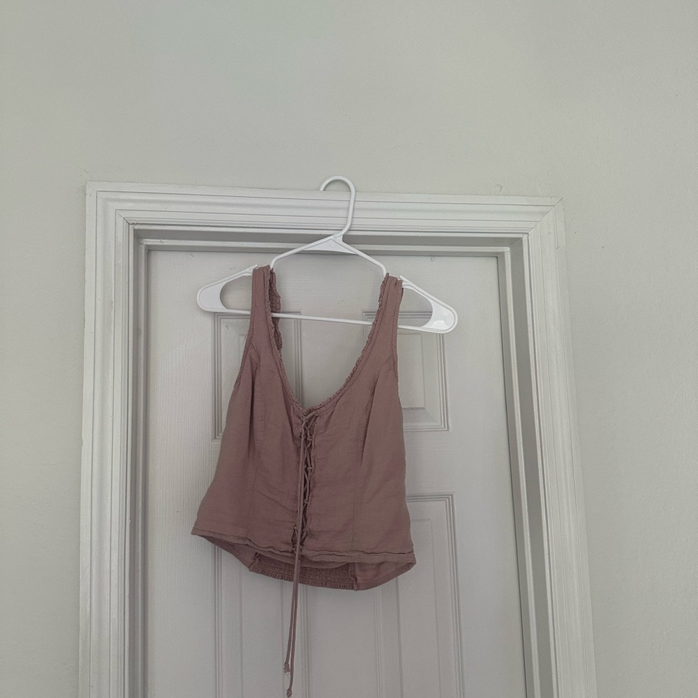 Women's Mauve Sleeveless Top